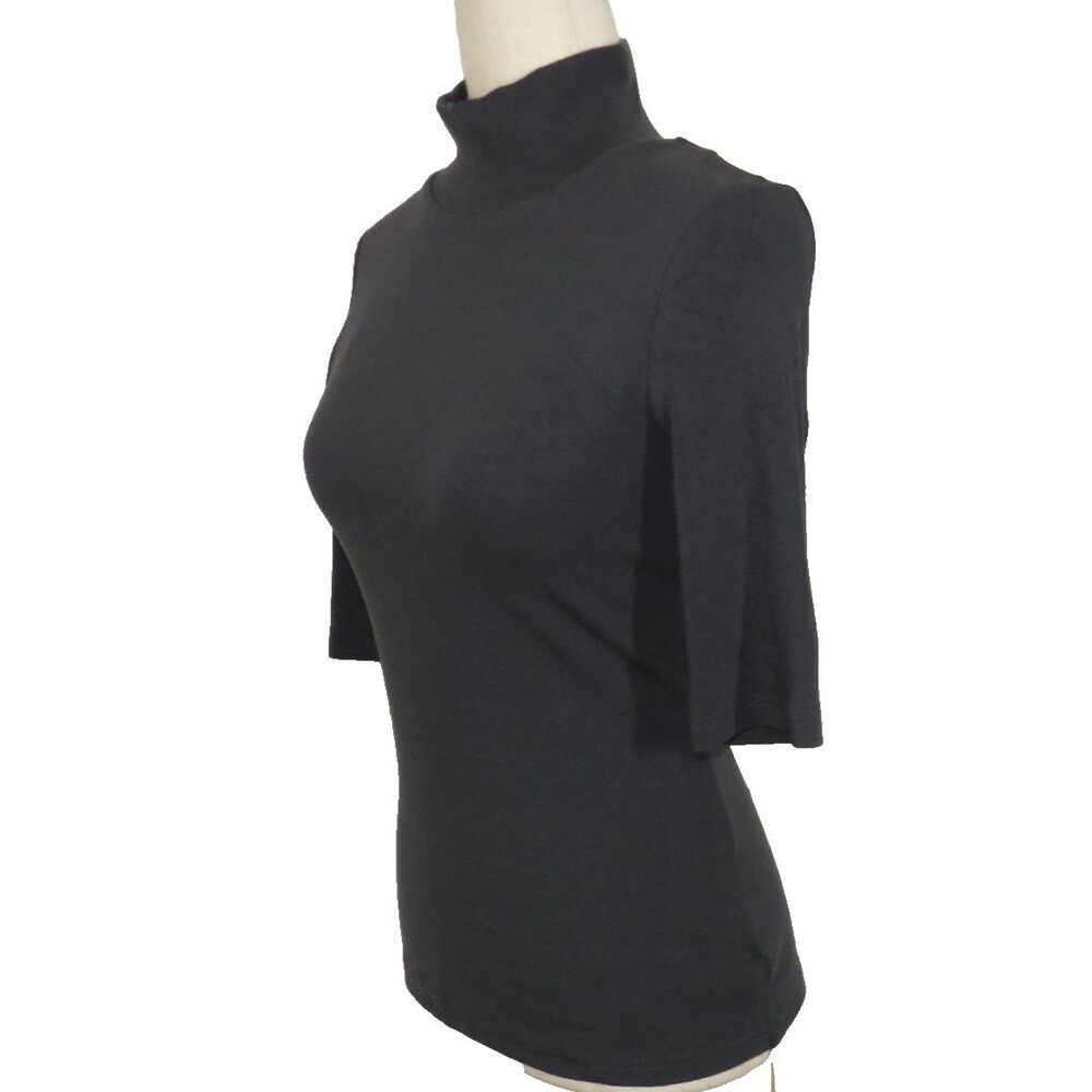 OGL Eco-Mousse LiteWarm Soft Stretchy Elbow Sleeve Mock Neck Brami Top Sz Small